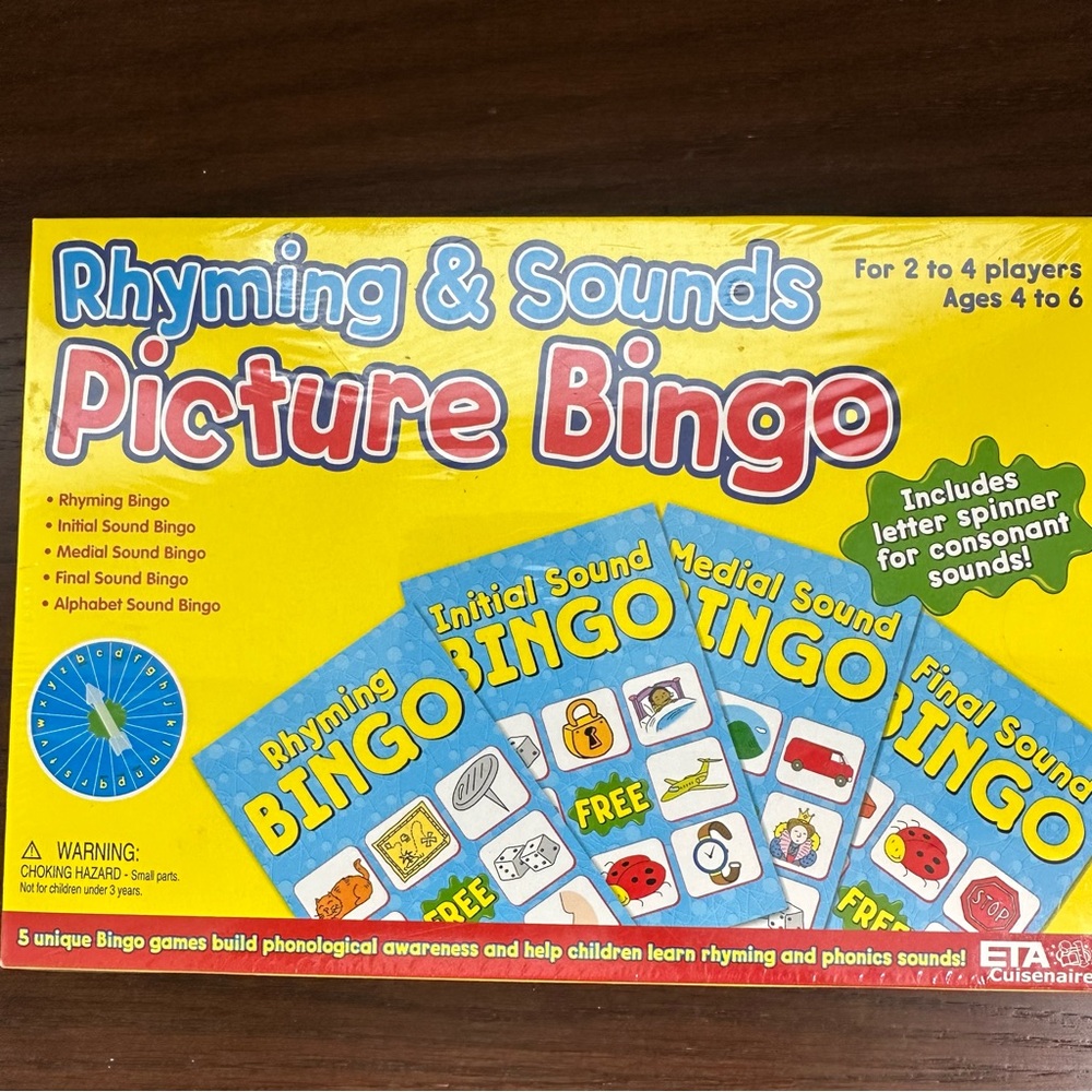 ETA CUISENAIRE Rhyming & Sounds Picture Bingo